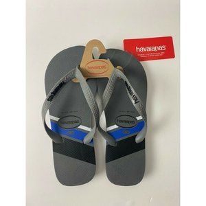 Havaianas Mens Top Trend Flip Flop Thong Sandals Steel Gray US 9/10 NWT